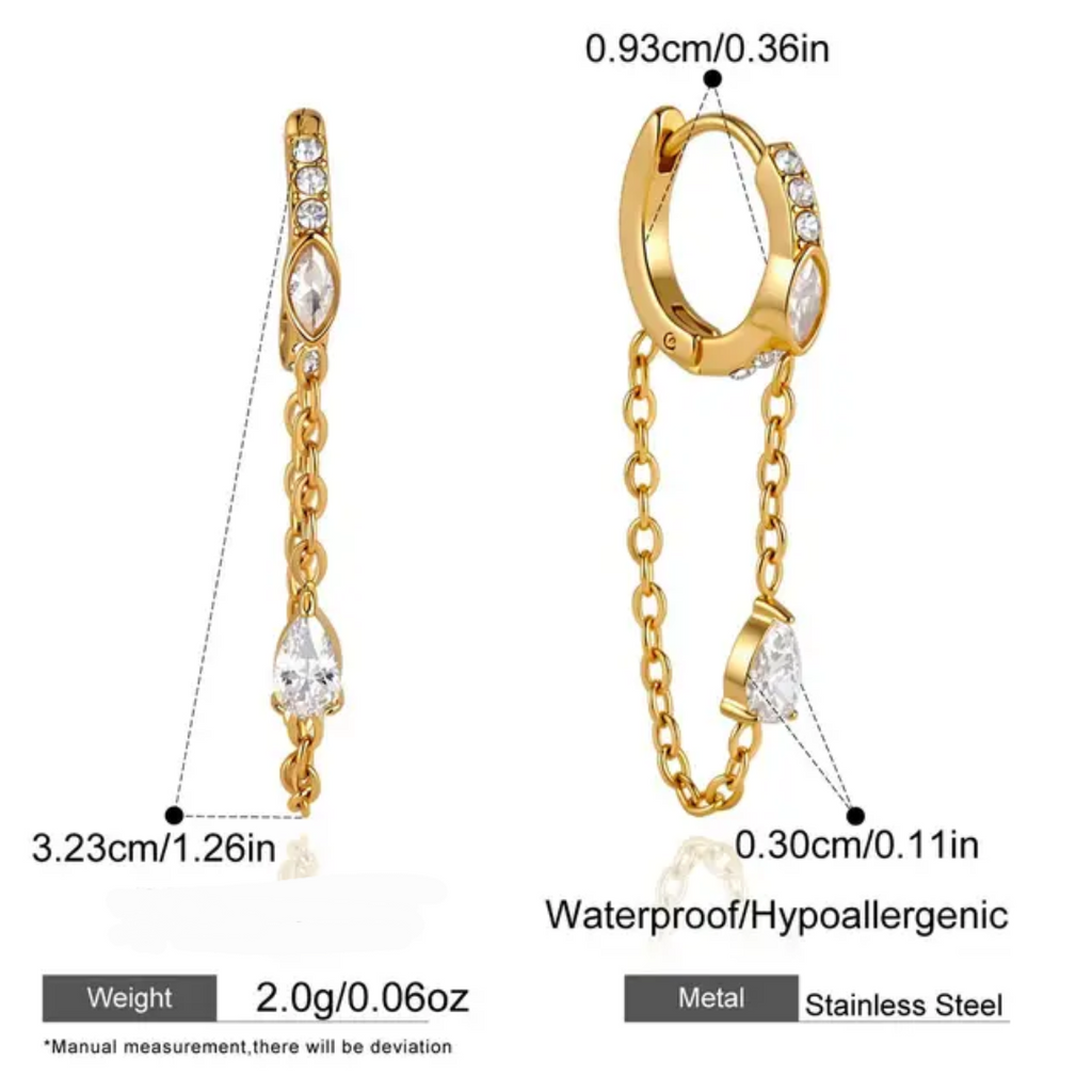 White Summer Hoops - Earrings