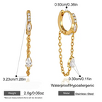 White Summer Hoops - Earrings