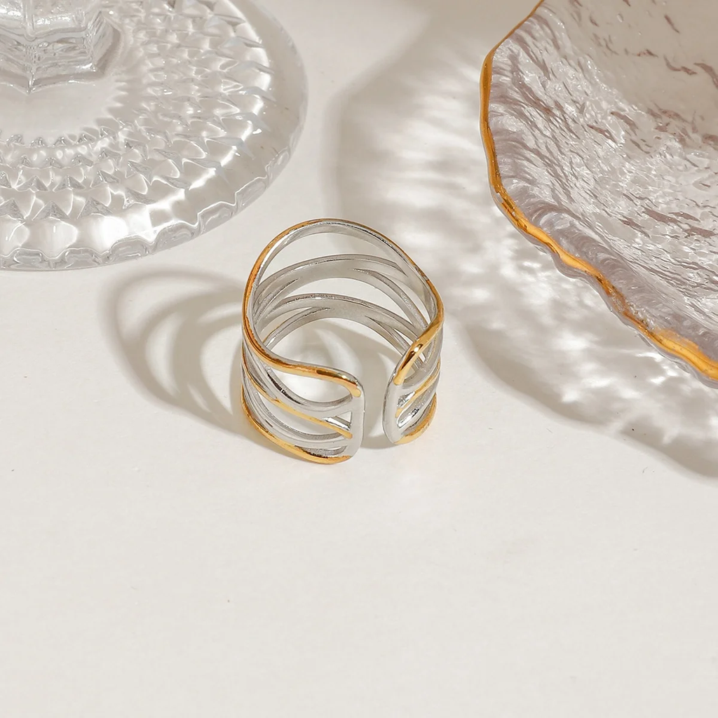 Nest - Gold & Silver Ring