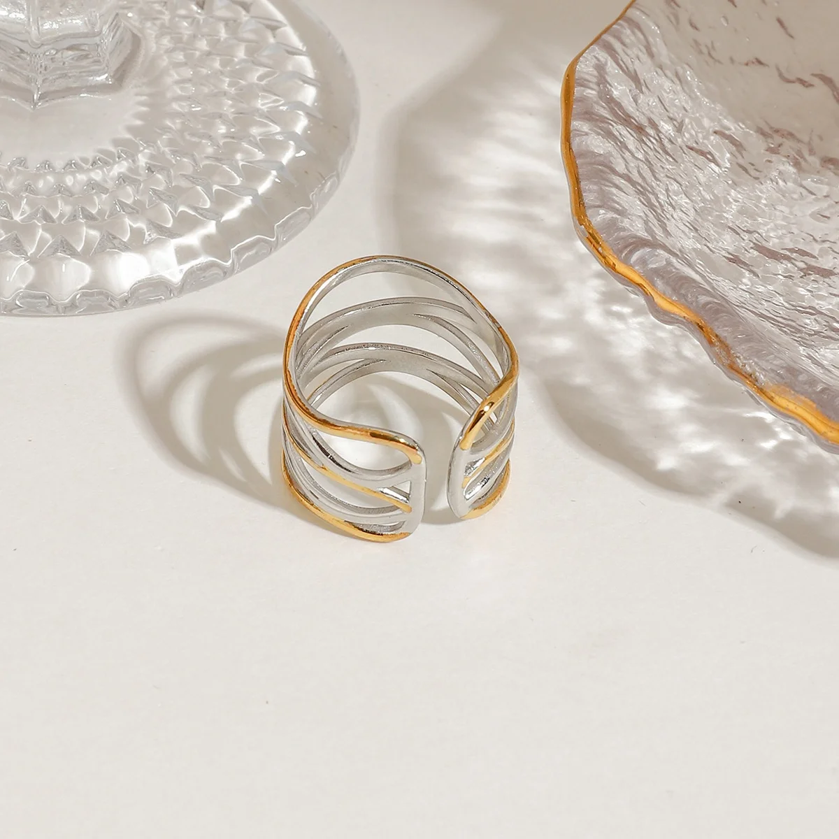 Nest - Gold & Silver Ring