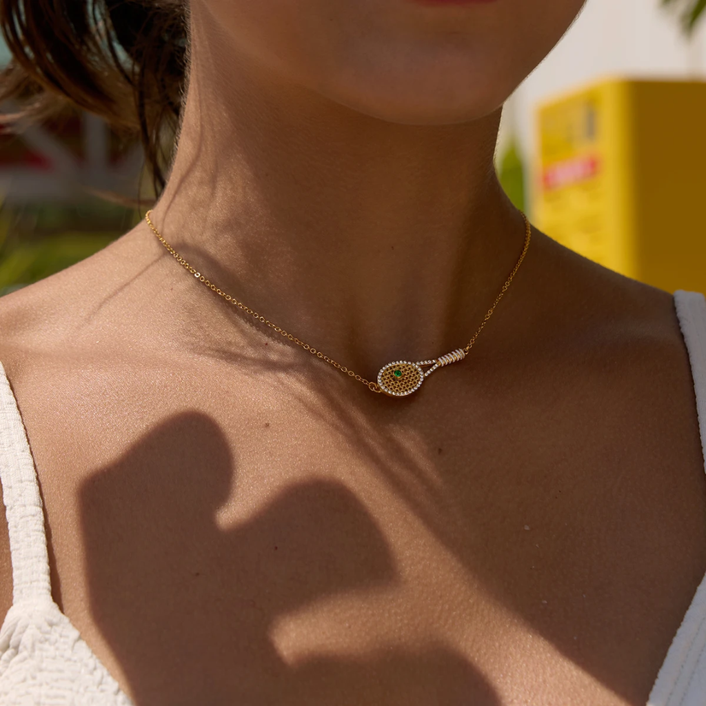 Green Racket - Necklace