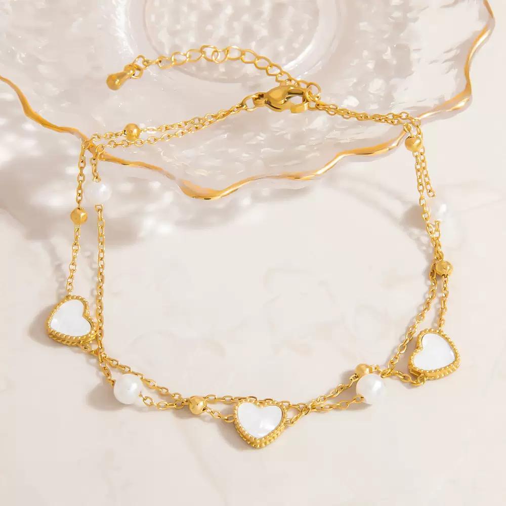 Love - 2 Layers Anklet