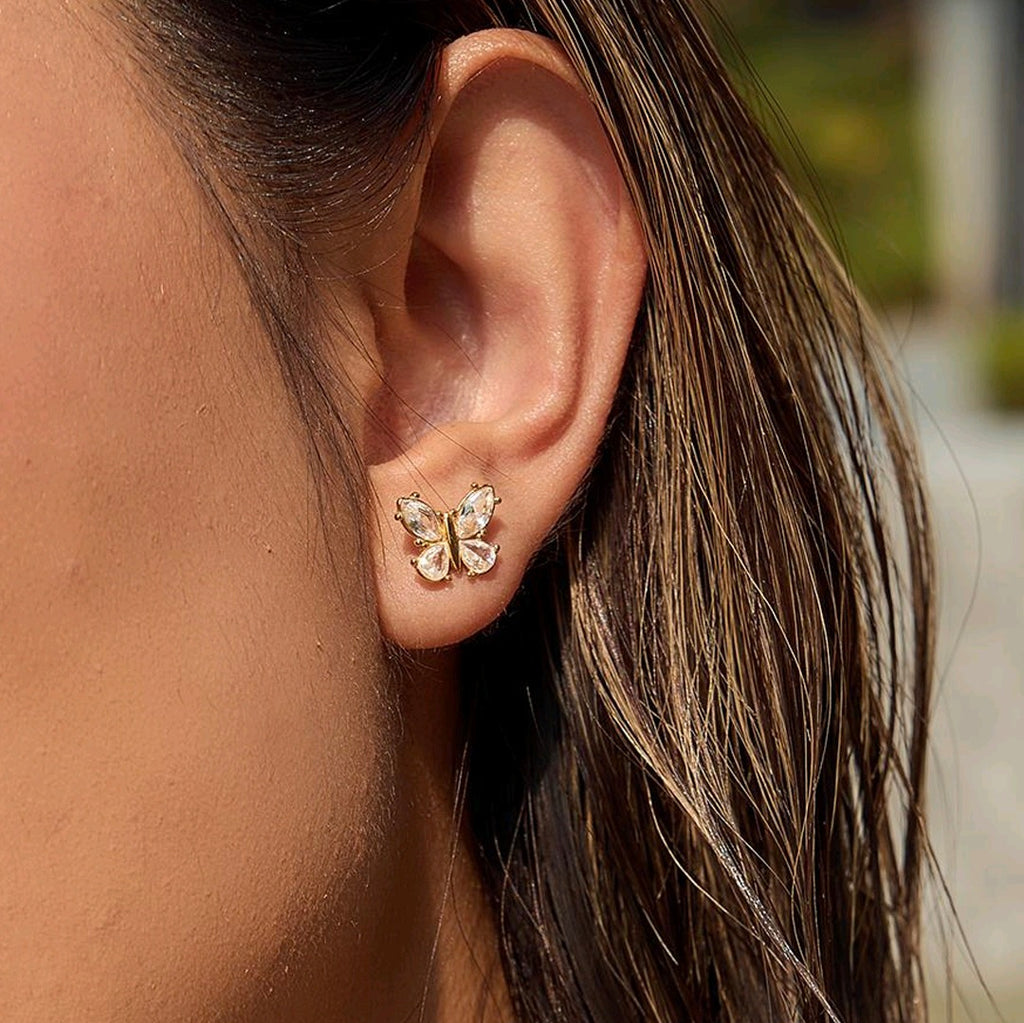 Mini Studded Flutter - Earrings