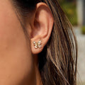 Mini Studded Flutter - Earrings
