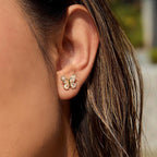 Mini Studded Flutter - Earrings