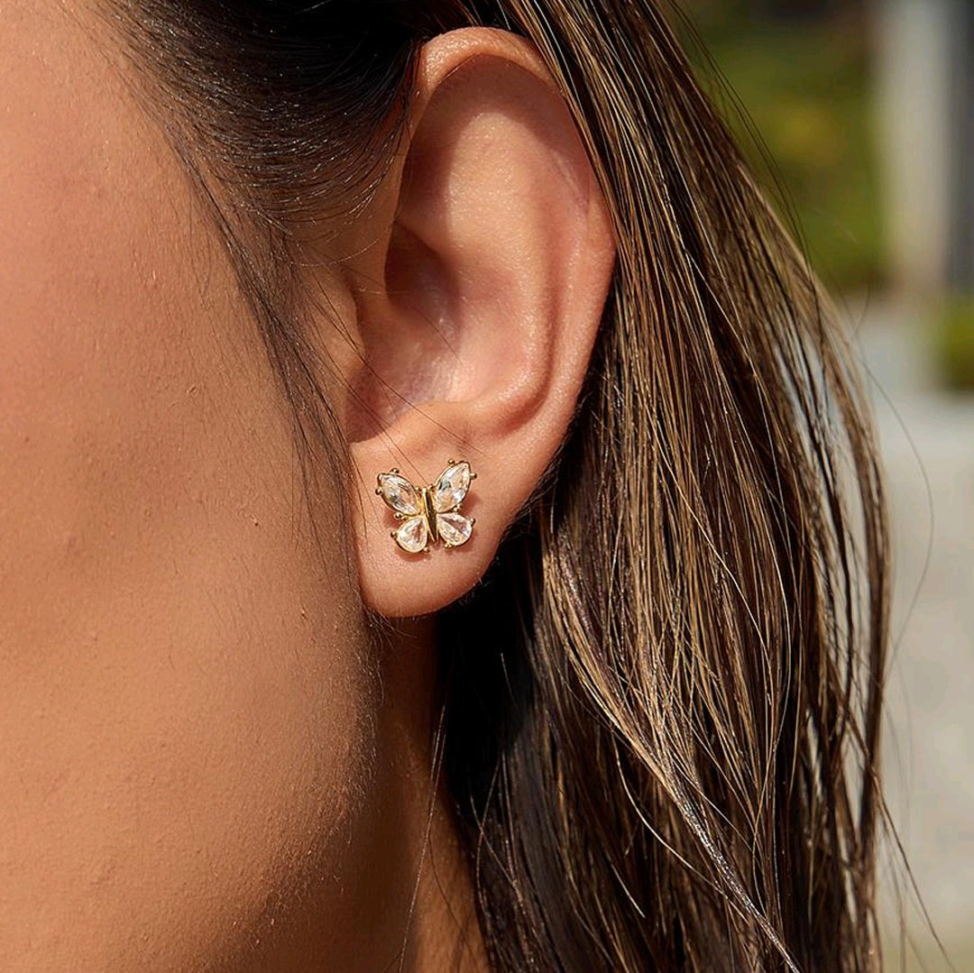 Mini Studded Flutter - Earrings