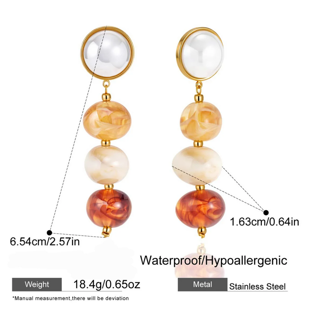 Brown Sands - Earrings