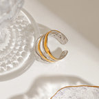 Layered - Gold & Silver Ring